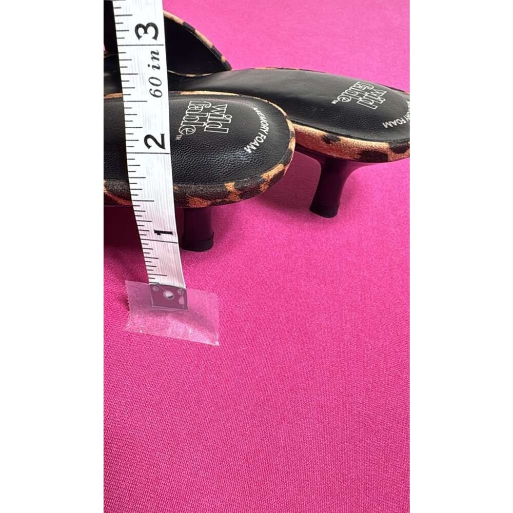 Wild Fable Leopard Print Slide Sandals Women’s Memory Foam Open Toe Size 7 1/2 - Picture 4 of 5